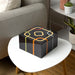 Il Centro - Large Black, Yellow, Red, Blue & Green Wood Cremation Urn - Modern Memorials