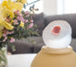 "Orb" Small Beige Glass Keepsake Urn - Modern Memorials